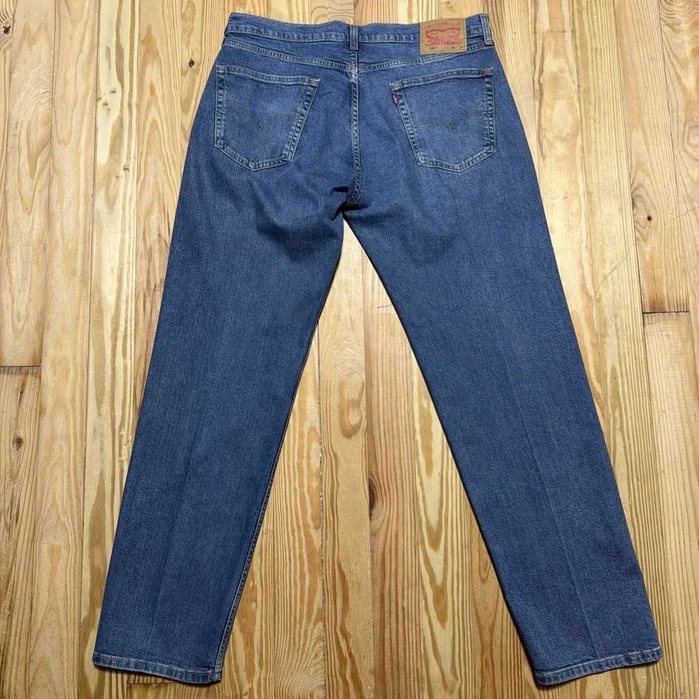 Levi's Jeans 505 Straight Leg Blue Denim Med Wash Mens Size 36x34